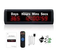 YZ Conto alla rovescia 999 giorni,timer digitale, orologio con telecomando | Formato 12/24 ore, grande display, calendario conto alla rovescia per pensione/gravidanza/compleanni/Natale