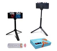 YZ LED Segnapunti Elettronico Portatile Calcio, Segnapunti Cornhole, Contatore Tennis da Tavolo, Segnapunti Tennis, Segnapunti Digitale, per Pallavolo, Basket, Badminton, Piscina Sport(Rosso & Blu)