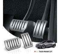 YZ Per Il Nuovo Tesla Modello 3 Y Highland Juniper 2019-2025 Pedali Copertura Accessori Snap-fit Auto In Lega di Acceleratore Pedale del Freno