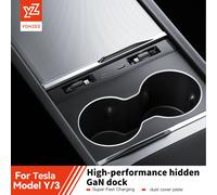 YZ Per Il Nuovo Tesla Modello 3 Y Highland Juniper 2025 45W Caricatore Rapido Dock di Espansione Auto USB Shunt Hub Docking Station Intelligente