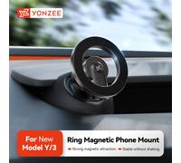YZ Per Tesla Modello 3 Y Highland Juniper 2025 Supporto per telefono magnetico per auto Staffa di uscita dell'aria con rotazione di 360 gradi per tutti i telefoni