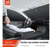 YZ Per Tesla Modello 3 Y Juniper Highland 2021-2025 Finestrino laterale auto Parasole con ventose Parabrezza anteriore posteriore Privacy