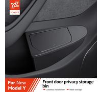 YZ Per Tesla Modello 3 Y Juniper Highland Porta Laterale Pattumiera Pattumiera Bidone della Spazzatura con Coperchio, Scatola di Immagazzinaggio Organizzatore Accessori