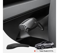 YZ Per Tesla Modello 3/Y/YL Highland Juniper 2025 Copertura del cambio in fibra di carbonio ABS Leva dello sterzo Maniglia di protezione Shifter Borsette