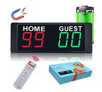 YZ Tabellone segnapunti Magnetico Alimentato a Batteria, tabellone segnapunti Digitale Portatile con Telecomando, guardiano del punteggio di Ping Pong con cicalino, tabellone segnapunti elettronico