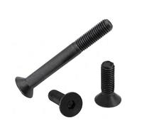 3/5Pcs Sinistra Reverse Filettatura M4 M5 M6 M8 M10 M12 Esagono Incassato Vite a Testa Piatta Svasata In Lega di Acciaio Viti Bullone(M10x20 3pcs)