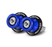 YZCSYBBF Bobine del cursore del forcellone Viti del Forcellone per MT-09 FZ-09 FJ-09 MT09 FZ09 2014-2025 Motocicletta M6 Bobine del Forcellone Supporto Scorrevole del Forcellone(A Blue)