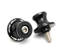 YZCSYBBF Bobine del cursore del forcellone Viti per Supporto Scorrevole per rocchetti forcellone forcellone CNC da 10 mm per Kawasaki ER6N ER 6N 2006-2016 Tutto L'Anno(Black)