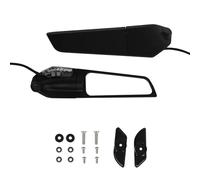 YZCSYBBF per Ducati Panigale 959 1299 2016-2020 Specchietti retrovisori Wind Wing Specchietto Laterale Girevole Regolabile Winglet(Large with Light)