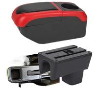 YZCSYBBF per Suzuki per Swift 2005-2025 Bracciolo per Auto Scatola Portaoggetti Braccio di Rinforzo Dettagli Interni Scatola di immagazzinaggio(Black Red6)