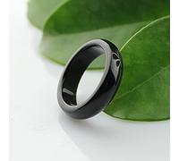 YZDKJ Agata Naturale Agata Black Jade Anello for Uomo o Donna Amante Amante Anelli di Giada Anello di Coda Gioielli (Ring Size : 10.5)