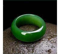 YZDKJ Anello Jade di Xinjiang Hetian Jade, Giada Maschio e Femmina, Pietra Originale, Pendente di Giada, Anello Verde Sole (Size : 21mm)