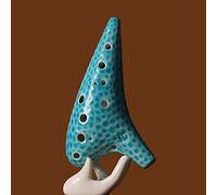 YZDKJ Professional 12 Hole Alto Tone C Ocarina Flauto Ceramica principiante Strumento Musicale Tradizionale fumoso bruciatura (Color : 1)