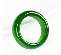 YZDKJ Xinjiang Hetian Jade Jade Giasper Ring Femmina Spinaci Green Green Anello Giada Gioielli Jewelry Tirare Il Dito for Uomini e Donne (Size : 20mm)
