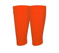 YZDKR 1 Pair Breathable Sports Soccer Shin Guards Pad Cover Sock Leg Guard Sleeve Football Shin Holder per Basket, Calcio, Corsa(Orange,L)