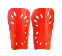 YZDKR 1 Pair Football Shields Shin Guards Kits for Man Protective Gear Breathable Plastic Shin Pads per Basket, Calcio, Corsa(Red,L)