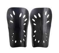 YZDKR 1 Pair Football Shields Shin Guards Kits for Man Protective Gear Breathable Plastic Shin Pads per Basket, Calcio, Corsa(Black,S)