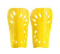 YZDKR 1 Pair Football Shields Shin Guards Kits for Man Protective Gear Breathable Plastic Shin Pads per Basket, Calcio, Corsa(Yellow,S)