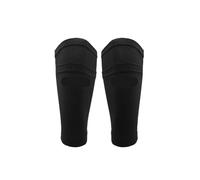 YZDKR 1 Pair Soccer Protective Socks Shin Guard with Pocket for Football Shin Pads Leg Sleeves Support Adult Calf Support Sock per Basket, Calcio, Corsa(Black,M)