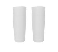 YZDKR 1 Pair Soccer Shin Guard Shields Socks Pads Support Adult Legging Shinguards Football Leg Sleeves per Basket, Calcio, Corsa(Only Socks White,L)