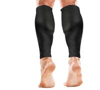 YZDKR 1 Pair Sports Calf Compression Sleeves Calf Support Brace Leg Guards Shin Splint Cycling Running Basketball Football per Basket, Calcio, Corsa(A-Black)