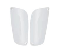 YZDKR 1 Pair Sports Soccer Shin Guard Pad Football Shin Pads Support Calf Sleeve Shinguard for Adult per Basket, Calcio, Corsa(White-Only Guard,L)