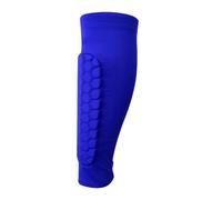 YZDKR 1PC Soccer Shin Guard Shin Pads for Adult,Calf Compression Sleeve with Honeycomb Pad,Support for Shin Splint Baseball per Basket, Calcio, Corsa(1 PC Blue,M)