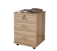 YZDKR Armadietti portadocumenti mobili Mobiletto for ufficio in legno con 3 cassetti, serratura, supporto da pavimento, design ruote, organizer mobile for documenti, forniture for(Color 6)