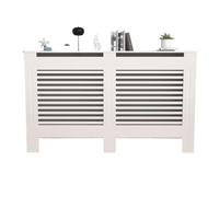 YZDKR Armadio copriradiatori Modern Tall Shelf with Horizontal Slats for Heaters, Stylish Home Upgrade for Living Room or Bedroom(XL)