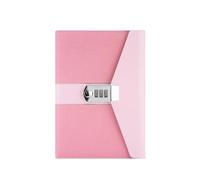 YZDKR Quaderno con password A5, diario segreto lucchetto, quaderno carino for ragazze, ufficio, studio, cancelleria, diari personali per l'organizzazione quotidiana personale(Pink)