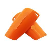 YZDKR Soccer Shin Guard Pad Sports Knee Pads Calf Sleeve Sock Leg Support Football Compression Shin Pads for Adult per Basket, Calcio, Corsa(Orange-1 Pair Shin Pads,M)