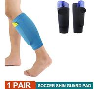YZDKR Soccer Shin Guard Pad Sports Knee Pads Calf Sleeve Sock Leg Support Football Compression Shin Pads for Adult per Basket, Calcio, Corsa(Green-1 Pair,S)