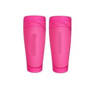 YZDKR Soccer Shin Guard Sleeves,1 Pair Shin Sleeves, Leg Performance Support Football Sleeve Socks for Adult per Basket, Calcio, Corsa(Rose Red,S)