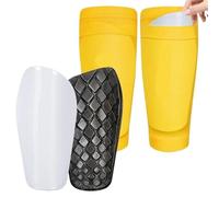 YZDKR Soccer Shin Guards for Adults Shin Guards with Sleeves, Lightweight, Protective Soccer Equipment per Basket, Calcio, Corsa(Yellow,S)