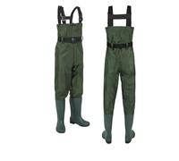 YZDKR Tuta da pesca Waders caccia Pantaloni monopezzo in nylon impermeabile con stivali Tute a mosca per la pesca(46)
