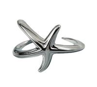Yzdysg Anelli multiuso a tema oceanico stella marina anelli regolabili gioielli accessorio per donne amanti della natura e amanti della spiaggia, Diameter about 1.8cm, Rame