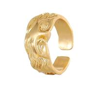 Yzdysg Anelli, Scultura Vintage Anelli Partito Gioielli Scultura Letteraria Ispirato Donna Gioielli Regolabile per Look, Inner circle diameter 1.7cm, Metallo