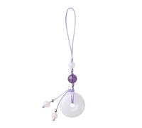 Yzdysg Ciondolo in giada bianca cinese per telefono, cordino anti-smarrimento, versatile, accessorio chiave alla moda