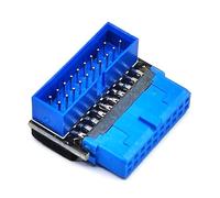 Yzdysg Schede madri desktop USB3.2 GEN1 19pin/20pin prese 90 gradi giro gomito adattatore