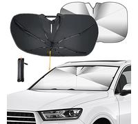 YZECEBNF Parasole Auto Ombrello per Skoda Fabia 2015-2019, Parabrezza Parasole Ombrello Pieghevole Anti-UV Isolamento Termico Visiera con Borsa di Conservazione Accessori per Auto, L/54"x28"