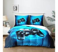 Yzehomijia Set copripiumini e federe Gamer 220×200 cm, Gamepad Copripiumino, Ragazzi Biancheria da Letto, 1 Gamepad Copripiumino e 2 Federe 65 x 65 cm.(G8×220)