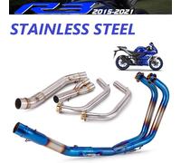 YZF R25 R3 MT03 Sistema di scarico completo tubo centrale slip on per YAMAHA YZF MT03 R25 R3 2015 2016 2017 2018 2020 senza scarico