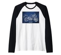YZF-R3 Moto Vintage Bike Sport Maglia con Maniche Raglan
