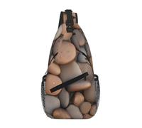 YzgWjBhd Gentleman-like Gog Print - Zaino a tracolla per uomo e donna, divertente, durevole, escursionismo, borsa sul petto, ciottoli in spiaggia, taglia unica