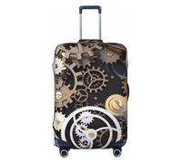 YzgWjBhd Steampunk Meccanico Ingranaggi Stampa Dei Bagagli Copre Per Valigia, Elastici Da Viaggio Coperture Dei Bagagli, Anti-graffio Copertura Della, nero, 25 - 28