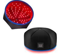 YZHYYDS Cappello per terapia della crescita dei capelli a luce rossa, berretto per fototerapia a 120 LED, berretto per fototerapia a doppia lunghezza d'onda 660 nm e 830 nm, migliora la salute del