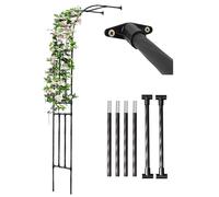 YZJTSXQHY Arco da Giardino per Rampicanti, Esterno Metallo Archi per Rose Resistente alle Intemperie H 240 270 cm Carichi Pesanti Semiarco Arch Pergole, Archetto Supporto per Piante((WxH) 150x270cm)