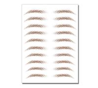 YZKDJ 10 Fogli 6d Stickerice per Sopracciglia Tatuaggio Bionico Tatuaggio Semi-Permanente Trasferimento d'Acqua 6D Sticker Adesivo Lunga Durata Tatoo Tatoo A LUNGHENTE ACCALDAMENTO (Color : 06)