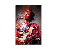 YZLI 80s Guitarist Ry Cooder Poster decorativo su tela da parete per soggiorno, camera da letto, 40 x 60 cm