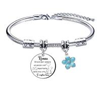 YZLPLP Festa dei nonna,regalo nonna,braccial nonna,bracciale nonna,nonna idee regalo,regali nonna,magia natal nonna grazie per essere un pezzo così importante della mia vita Ti voglia bene